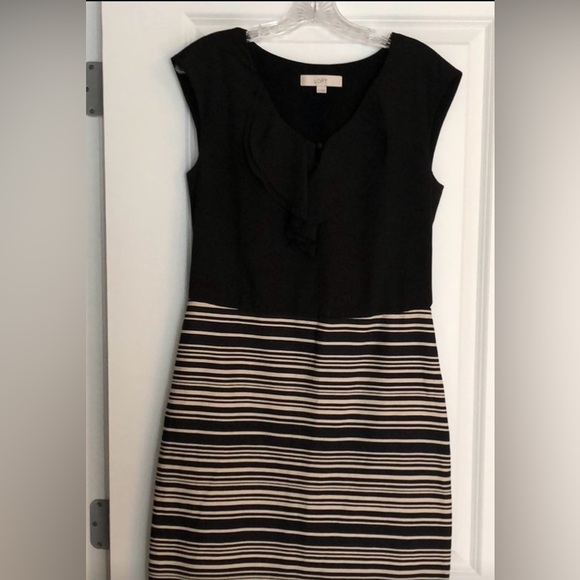 LOFT Dresses & Skirts - LOFT Black and Tan Dress